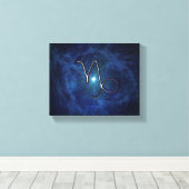 山羊座 キャンバスプリント (インサイチュ (ウッドフロア))