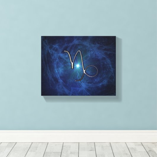 山羊座 キャンバスプリント (インサイチュ (ウッドフロア))