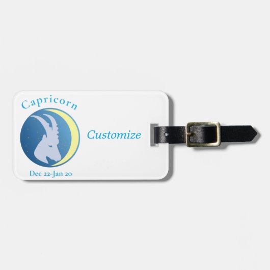 山羊座 サンダーコーブ ラゲッジタグ (正面横)