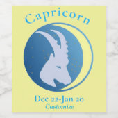 山羊座 サンダーコーブ ワインラベル (シングルラベル)