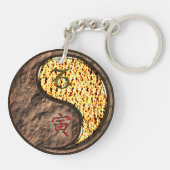 山羊座&ファイアタイガーアクリルキーチェーン キーホルダー (裏面)