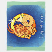 山羊座 フリースブランケット (正面)