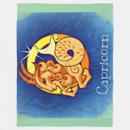 山羊座 フリースブランケット