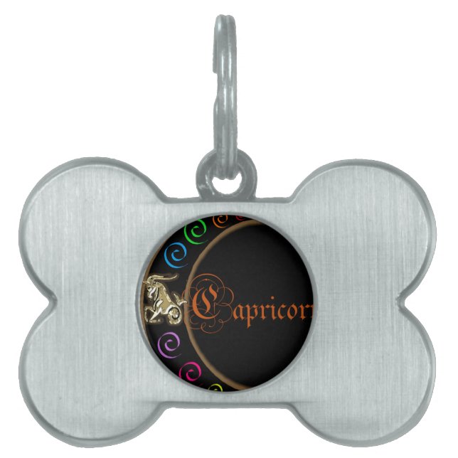 山羊座 ペットネームタグ (正面)