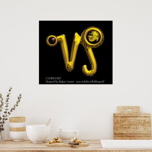 山羊座 ポスター (キッチン)