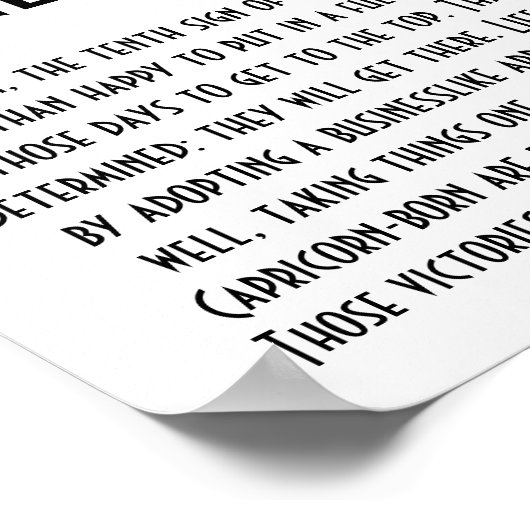 山羊座 ポスター (角)