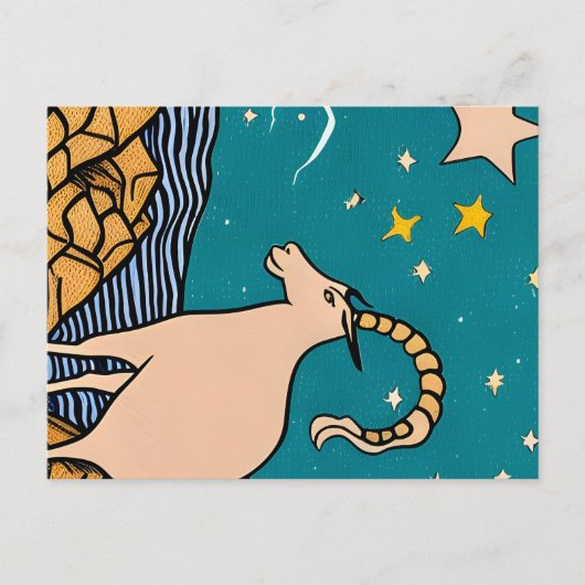 山羊座 ポストカード (正面)