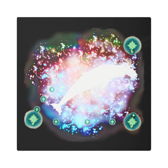 山羊座 メタルプリント (正面)