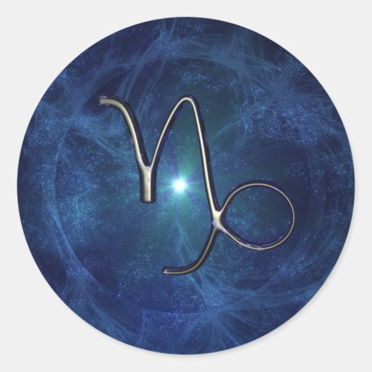 山羊座 ラウンドシール (正面)