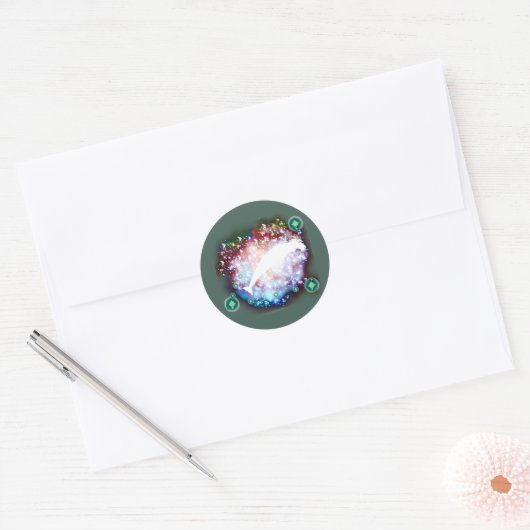 山羊座 ラウンドシール (封筒)