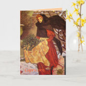 「山羊座」占星術の星座カード カード (黄色い花)