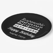 山羊座〔占星術の〕十二宮図おもしろい特性誕生日 ペーパープレート (アングル)