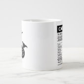 山羊座〔占星術の〕十二宮図に栄養事実を示す標識 ジャンボコーヒーマグカップ (正面)