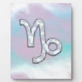 山羊座〔占星術の〕十二宮図のシンボル真珠デコールの母 フォトプラーク (正面)