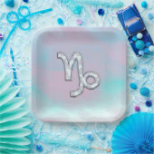 山羊座〔占星術の〕十二宮図のシンボル真珠デコールの母 ペーパープレート (パーティー)