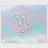 山羊座〔占星術の〕十二宮図のシンボル真珠デコールの母 ラッピングペーパー (フラット)