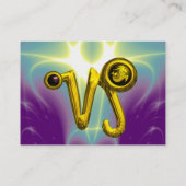 山羊座〔占星術の〕十二宮図の光波標識宝石 名刺 (裏面)