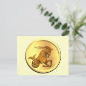 山羊座〔占星術の〕十二宮図はがき ポストカード (スタンド正面)