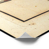 山羊座〔占星術の〕十二宮図イラストレーションジョンベビス1750 ポスター (角)