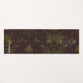 山羊座〔占星術の〕十二宮図カスタムパープル金ゴールドオリエンタル ヨガマット (正面(横))