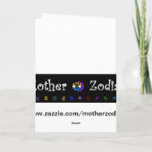 山羊座-〔占星術の〕十二宮図グリーティングカード カード (裏面)