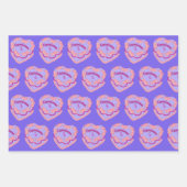 山羊座〔占星術の〕十二宮図コケットハートお誕生日ケーキ ラッピングペーパーシート (正面2)