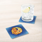 山羊座〔占星術の〕十二宮図コースター スクエアペーパーコースター (インサイチュ)