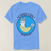 山羊座〔占星術の〕十二宮図サインおもしろいカワイキャット子猫猫 Tシャツ (デザイン正面)