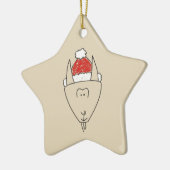 山羊座〔占星術の〕十二宮図サインアストロロジーキュートスケッチ セラミックオーナメント (左)