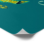 山羊座〔占星術の〕十二宮図サインインの複雑なパターン ポスター (角)