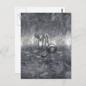 山羊座〔占星術の〕十二宮図サインイングランジ動揺してスタイル ポストカード (正面/裏面)