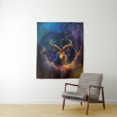 山羊座〔占星術の〕十二宮図サインウォーター色デザイン タペストリー (インサイチュ)