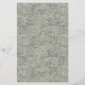 山羊座〔占星術の〕十二宮図サインオンオリーブグリーンデジタル迷彩柄 チラシ (裏面)