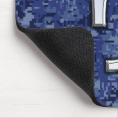 山羊座〔占星術の〕十二宮図サインオンネイビーデジタルカモフラージュ マウスパッド (コーナー)