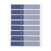 山羊座〔占星術の〕十二宮図サインオンネイビーブルーデジタル迷彩柄 ラップアラウンド宛名ラベル (シート)