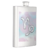 山羊座〔占星術の〕十二宮図サインオンマザーオブパールスタイル フラスク (右)