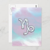 山羊座〔占星術の〕十二宮図サインオンマザーオブパールスタイル ポストカード (正面/裏面)