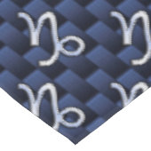 山羊座〔占星術の〕十二宮図サインネイビーブルー炭素繊維スタイル テーブルクロス (アングル)