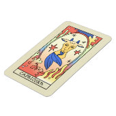 山羊座〔占星術の〕十二宮図サイン抽象芸術アートヴィンテージ マグネット (左側)