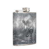 山羊座〔占星術の〕十二宮図シンボルグランジ動揺してスタイル フラスク (右)