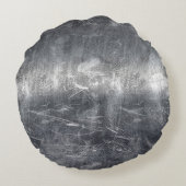 山羊座〔占星術の〕十二宮図シンボルグランジ動揺してスタイル ラウンドクッション (裏面)