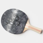 山羊座〔占星術の〕十二宮図シンボル動揺してスタイル 卓球ラケット (横)