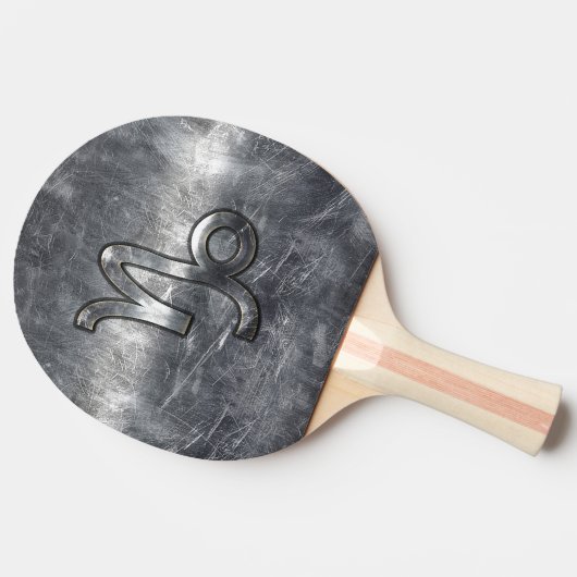山羊座〔占星術の〕十二宮図シンボル動揺してスタイル 卓球ラケット (横)