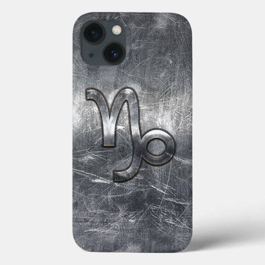 山羊座〔占星術の〕十二宮図シンボル工業スタイル Case-Mate iPhoneケース (裏面)