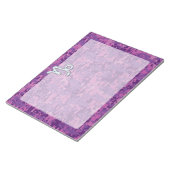 山羊座〔占星術の〕十二宮図シンボル明るい赤紫色デジタルカモフラージュ ノートパッド (アングル)