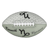 山羊座〔占星術の〕十二宮図シンボル標準by K Yoncich アメリカンフットボール (正面)