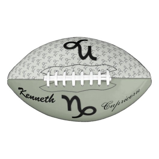 山羊座〔占星術の〕十二宮図シンボル標準by K Yoncich アメリカンフットボール (正面)