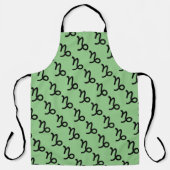 山羊座〔占星術の〕十二宮図シンボル標準by K Yoncich エプロン (正面)