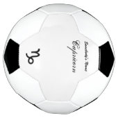 山羊座〔占星術の〕十二宮図シンボル標準by K Yoncich サッカーボール (回転)