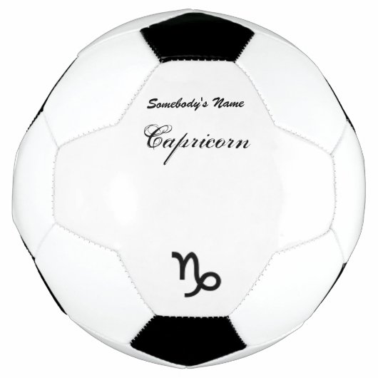 山羊座〔占星術の〕十二宮図シンボル標準by K Yoncich サッカーボール (正面)